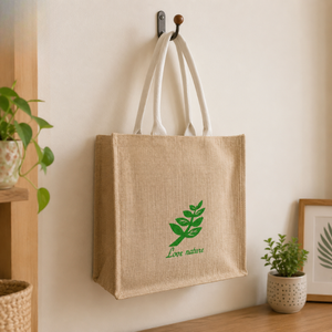 Custom Logo Cotton Tote <b>Bag</b> | Eco Friendly Reusable Heavy Duty Grocery Shopping Carry Tote | High Quality Indian Manufacturer - Product Image 4