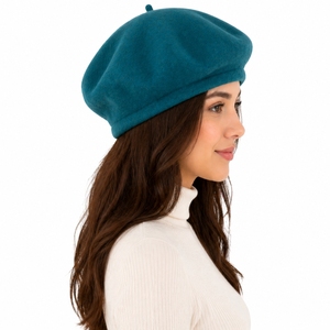 Unisex Custom Color <b>Beret</b> Cap Soft Wool Style French Hat Classic Casual Fashion Warm Elegant Headwear Classic Look Warm Comfort - Product Image 4