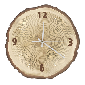 Horloge murale silencieuse en bois pour entrée, console, salle à manger, chambre, ou à poser sur table, décoration artistique, horloge décorative - Product Image 4