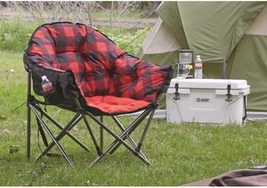 Guide Gear Silla plegable portátil de gran tamaño para exteriores Diseño moderno con asientos acolchados Capacidad de 500 lb para acampar y clubes - Product Image 3