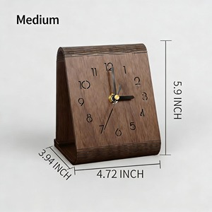 Premium Wooden <b>Table</b> <b>Clock</b> Decorative Desk Timepiece Perfect For Home Office And Living Room Decor Wholesale From India - Product Image 2