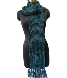 Sophisticated Unisex Knitted Scarf - High-Density Soft Yarn <b>Wrap</b> - Custom Logo Winter Fashion <b>Neck</b> Warmer - Product Image 1