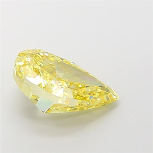 Diamant de laboratoire jaune poire de qualité export pour la distribution mondiale en gros aux usines de joaillerie fine et aux chaînes de magasins de détail - Product Image 2