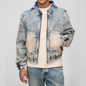 Veste en jean slim fit pour homme en denim noir avec boutons, vente en gros, faible MOQ, fabricant - Product Image 5