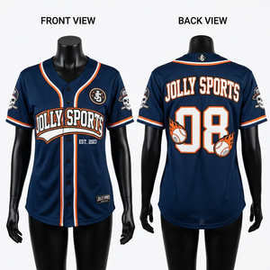 Women Baseball Jersey 180 GSM Premium Polyester <b>Mesh</b> Turquoise Black Piping Custom Rhinestone Logo Women Cotton Baseball Jersey - Product Image 3
