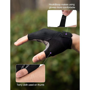 Gants de musculation personnalisés en tissu Spandex doux, gants de fitness pour l'entraînement, ajustement parfait pour les mains, nouveau design, vente directe d'usine - Product Image 5