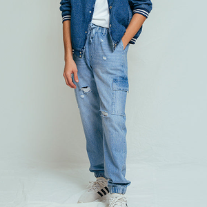 Jeans de Mezclilla Lavados Personalizados de Alta Calidad para Hombre, Corte Recto Informal, Estilo Clásico, Bordados, Hip Hop, Vintage - Product Image 5