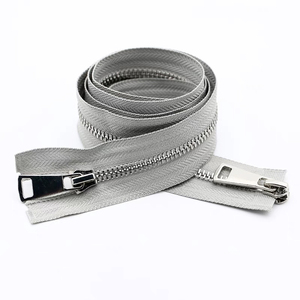 Nylon 100% <b>Zipper</b> Waterproof #5 <b>Zipper</b> Custom <b>Zipper</b> for Clothes Open End Metal Zip - Product Image 2