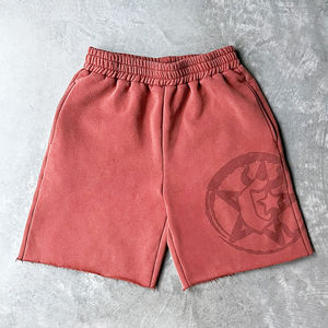 Sudadera con Capucha Oversize Vintage Lavada con Bordado 3D Personalizado y Estampado, de Felpa 100% Algodón de Alto Gramaje, y Conjunto de Shorts de Corte Holgado - Product Image 4