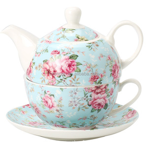Tetera de Porcelana Nueva de Hueso de China, Diseño Floral Europeo, Ecológica, Colores Personalizables, Moderna y Lujosa para Hogar/Oficina, para la Tarde - Product Image 3
