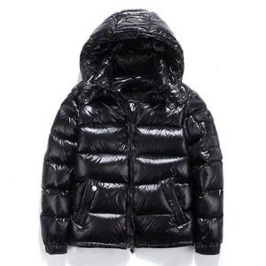 Veste matelassée unisexe noire à capuche en toile camouflage de haute qualité, manteau d'hiver épais coupe-vent décontracté avec fermeture éclair - Product Image 1