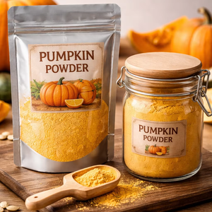 Poudre de graines de citrouille WARRLY Premium, extrait végétal à base de plantes, complément alimentaire de qualité alimentaire, emballé sous vide en bouteille, fabricant OEM - Product Image 1