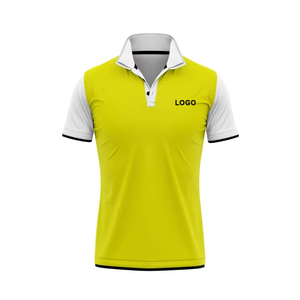Polo homme noir et blanc à manches courtes, couleur unie, tricoté en polyester, décontracté, respirant, coupe classique, logo sur le devant - Product Image 5