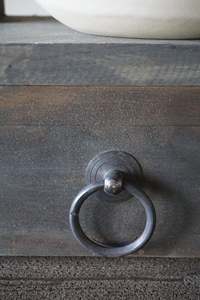 Étagère murale vintage en bois ancien avec 3 tiroirs, étagère de rangement en bois rustique, organisateur, décoration de cuisine et de maison de style farmhouse - Product Image 3