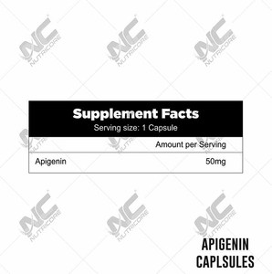 Étiquetage privé pour des compléments de santé à base de plantes de haute qualité, Apigenin 50 mg, capsules de soutien antioxydant, Inde, prix réduit - Product Image 5