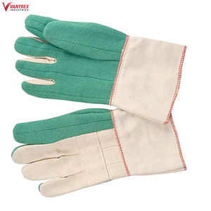 Gants de travail professionnels épais en coton blanc 100% de haute qualité, personnalisables avec logo OEM - Product Image 3