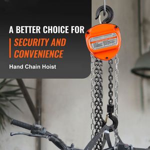 "10 FT 1100 LBS Hand Chain <b>Hoist</b> with Double Pawl Brake and G80 Galvanized Carbon Steel for Farm Use" - Product Image 2