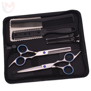 Ciseaux de coiffure professionnels, ciseaux à effiler, peigne, ensemble d'outils de coiffure en acier inoxydable, kit d'outils de salon de coiffure - Product Image 1