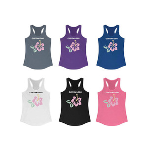 Débardeurs de fitness pour femmes faits à la main - Tissu tissé respirant, écologique, couleurs personnalisées, logo sur le devant, style décontracté - Product Image 1