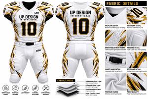 Custom American Football Uniform Set Mens <b>Padded</b> Jersey and <b>Pants</b> Sublimation Sportswear Team Football Uniform Custom Design Pro - Product Image 5