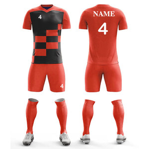 Conjunto Deportivo Personalizado con Cuello en V, Unisex, Multicolor, Impreso, Compresión, Transpirable, para Jóvenes y Niños, Uniforme Personalizable - Product Image 1