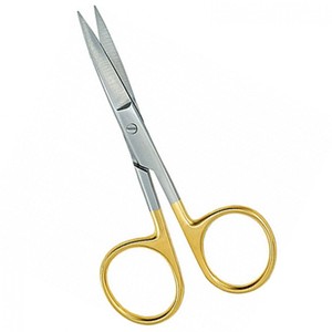 Ciseaux de pêche en acier inoxydable chirurgical avec boucles dorées de 4 pouces, prix de gros, livraison rapide, ciseaux de pêche d'extérieur - Product Image 6