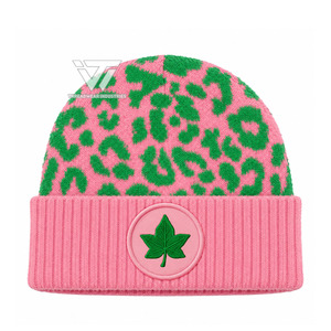 Alpha grec personnalisé |   Kapa |   Vêtements de la sororité Alpha, bonnet d'hiver en acrylique doublé de satin bicolore brodé - Product Image 1