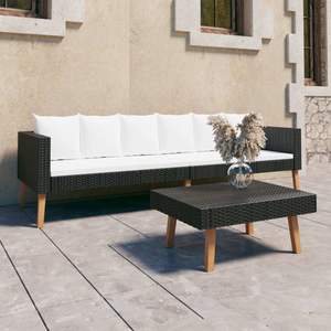 Ensemble de meubles de jardin noirs - Product Image 1