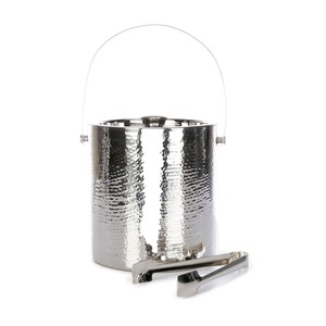 Seau à glace moderne en aluminium durable avec poignées de transport et couvercle, grande capacité, idéal pour le vin, la bière et les fêtes - Product Image 3