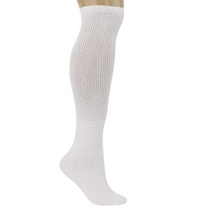 Calze da Uomo per Diabetici al Ginocchio, 3 Paia, Non Stringenti, Imbottite, Traspiranti in Cotone, Taglie 9-15, per Gonfiore - Product Image 4