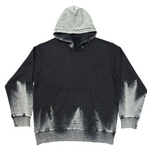 High Quality Custom Logo European and <b>American</b> Style Acid Wash Unisex 100% Cotton Winter <b>Hoodie</b> - Product Image 1