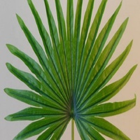 Branches de feuille de palmier fleur de soie artificielle fausses feuilles plantes artificielles tiges de verdure pour la verdure fête de mariage Floral