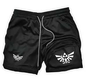 Shorts décontractés pour hommes, blanc et noir unis, avec cordon de serrage, séchage rapide, respirants, 100% coton - Product Image 4