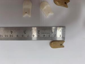Cuentas de Dientes de Alce Naturales con un Orificio, Acabado Antiguo, Suministros para la Fabricación de Joyería Artesanal, Calidad de Exportación al por Mayor - Product Image 5