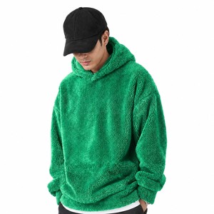 Vente en gros de sweat-shirts à capuche en polaire pelucheuse 350 GSM, sweat-shirts surdimensionnés, collection de polaires d'hiver pour les marques de mode - Product Image 5