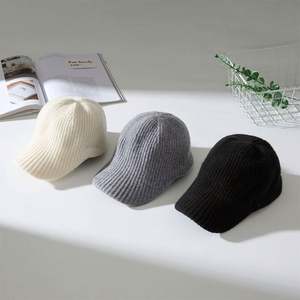 Casquette de baseball unisexe en laine mérinos, nouvelle collection automne-hiver 2025, en laine tricotée pour l'extérieur - Product Image 1