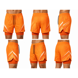 Shorts de bain pour hommes avec poches zippées étanches, séchage rapide, légers, pour la plage, logo personnalisé, vêtements de surf d'été, vente en gros, personnalisables pour hommes - Product Image 6