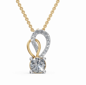 0.594 Carat Lab Grown Diamond Oval Cut Pendant <b>16</b> Piece Luxury Necklace 9K 14K 18K Yellow Rose Gold Jewelry Anniversary Gift - Product Image 1