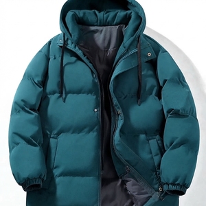<b>Men</b>’s <b>Hooded</b> Puffer <b>Jacket</b> Winter Warm Quilted Outerwear Lightweight Insulated Casual Fashion Coat Wholesale Custom Exporter - Product Image 3