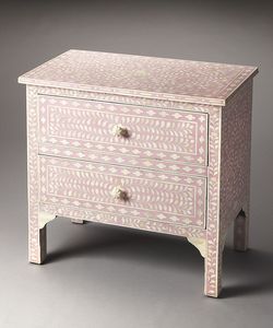 Cajón Lateral con Incrustaciones de Hueso Personalizado, Gabinete de Mosaico a Medida, Muebles Artesanales, Mesita de Noche para Dormitorio, Almacenamiento Interior de Lujo - Product Image 5