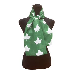 Pañuelo Delgado de Gasa Premium Alpha Kappa Alpha AKA Rosa Salmón y Verde Manzana - Ligero, Regalo para la Hermandad Ivy Leaf - Product Image 1