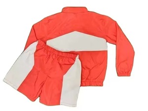 Conjuntos de dos piezas para hombre a bajo precio, chaqueta cortavientos personalizada con cremallera, conjunto de pantalones cortos cortavientos de nailon de dos piezas - Product Image 3