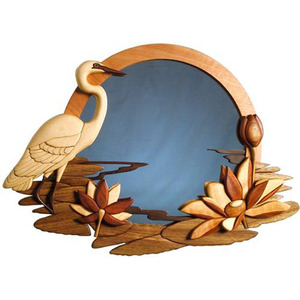 Plaque murale de luxe en bois sculpté à la main Art Intarsia Produit de qualité supérieure Vietnam pour les grossistes Gravure de luxe Décoration murale en bois - Product Image 4