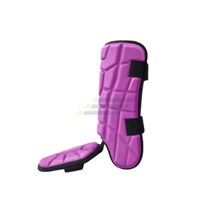 Protector de Espinilla y Empeine para Béisbol, Protección Reforzada, Acolchado de Neopreno Resistente al Sudor, Correas Ajustables, Protector de Pierna - Product Image 1