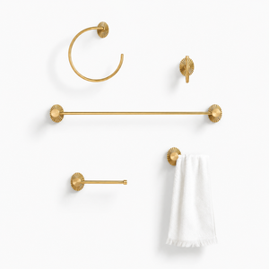 Solid Brass Bathroom Hardware Set Wall Mounted Towel Bar Towel Ring Robe <b>Hook</b> Toilet Paper Holder Luxury Bathroom Accessories - Product Image 1