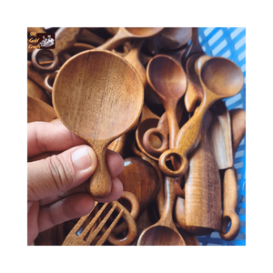 Cuchara de Café de Madera de Diseño Vintage con Mango Largo, Utensilio de Cocina Ecológico y Reutilizable para Fiestas - Product Image 5