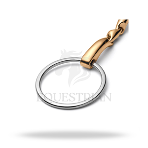 ห่วงรัดปากม้าแบบหลวม รูปทรงสี่เหลี่ยมผืนผ้า สีทอง อุปกรณ์ขี่ม้า - Product Image 4