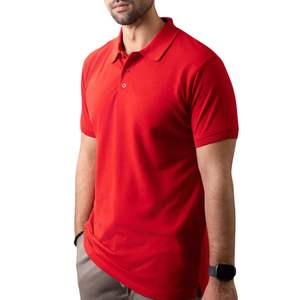 Camiseta Polo Transpirable para Hombre, Logotipo Personalizado Bordado, Camiseta Polo de Algodón Lisa de Manga Corta para Verano, Venta al por Mayor OEM - Product Image 2