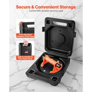 Sollevatore a ventosa per vetro da 8 pollici con manico in ABS, capacità massima di sollevamento 400 libbre, strumento a ventosa per piastrelle per il trasporto - Pratica aspirazione a vuoto - Product Image 5