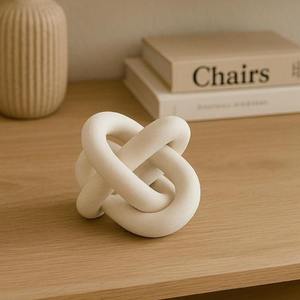 Chaîne décorative en bois pour la maison, carrée et ronde, avec maillons sculptés à la main, style ferme, artisanat en bois - Product Image 6